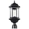 Nuvo Hopkins Outdoor Large Post Lantern 1 Light Matte Black Finish 60/6115 - alternate 6
